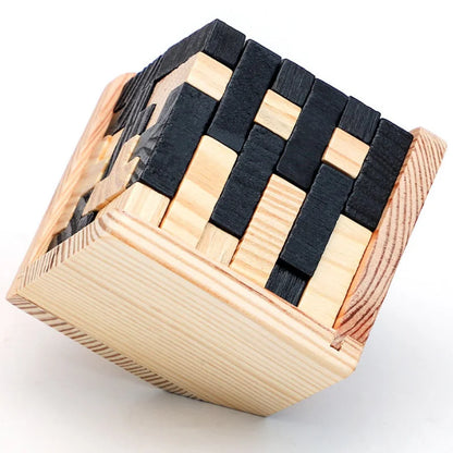 Houten 3D Kubus Puzzel