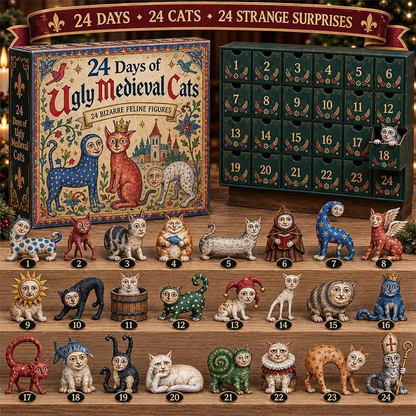 24 Dagen Lelijke Middeleeuwse Katten Adventskalender