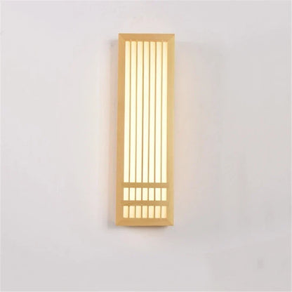 Japandi Houten Wandlamp LED Minimalistische Decoratieve Wandlamp