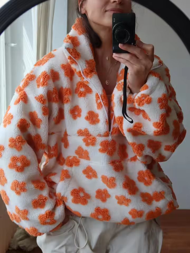 Sofia Bloemen Fleece Trui