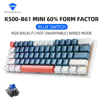 MACHENIKE K500-B61 60% Mechanisch Toetsenbord - Hot-Swappable