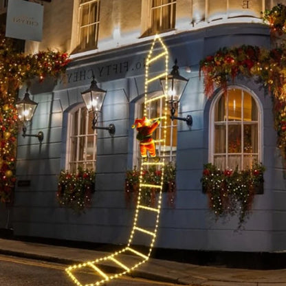 LED Kerstman Klimladder Verlichting