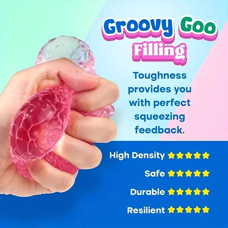 Knijpbare Multicolor IJsbal Squishy - CE Gecertificeerd Anti-Stress Fidget Toy