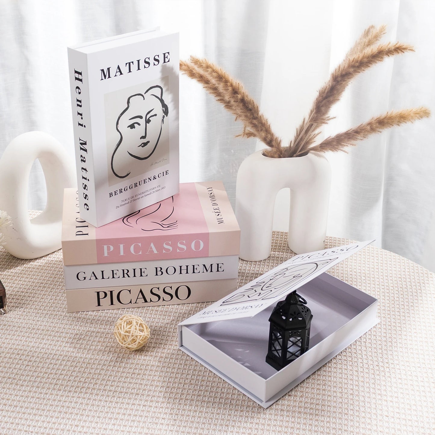 Luxe Geopende Faux Boek Opbergdoos - Salontafel Decoratie