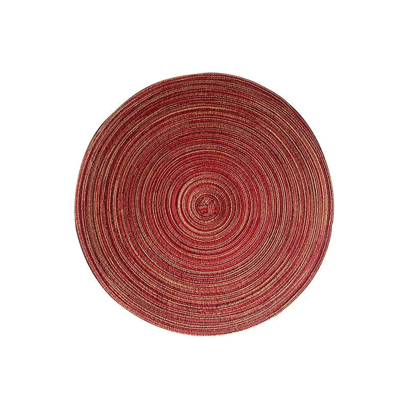 Ronde Gevlochten Katoenen Placemats & Onderzetters - Hittebestendig