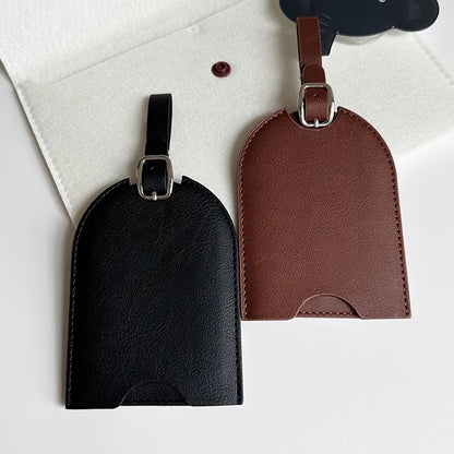 Personaliseer initialen bagagelabel op maat LOGO letter mannen vrouwen koffer naam bagagelabel PU vliegtuig labels reisaccessoires