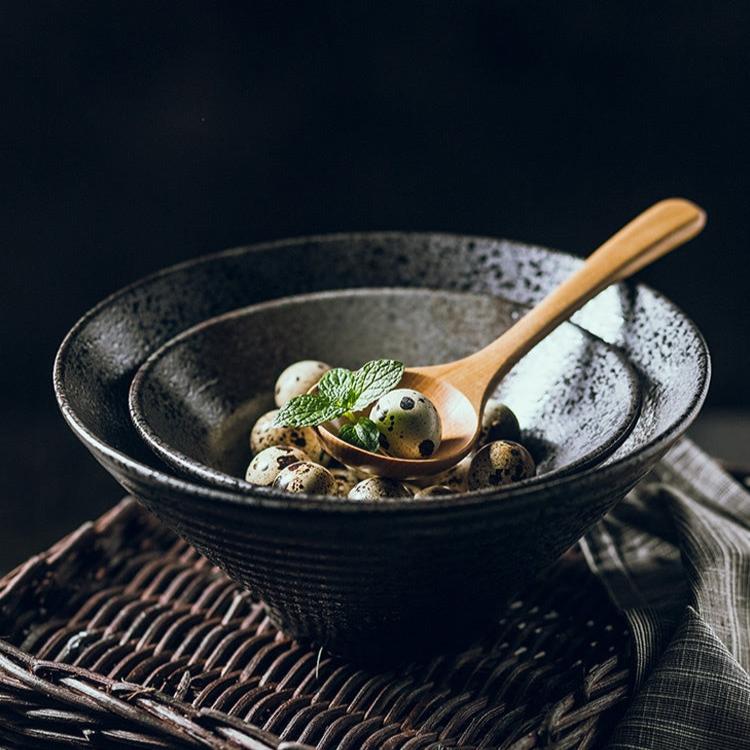 ZenBowl – Handgemaakte Japanse Keramische Ramenkom met Authentieke Ambachtelijke Afwerking