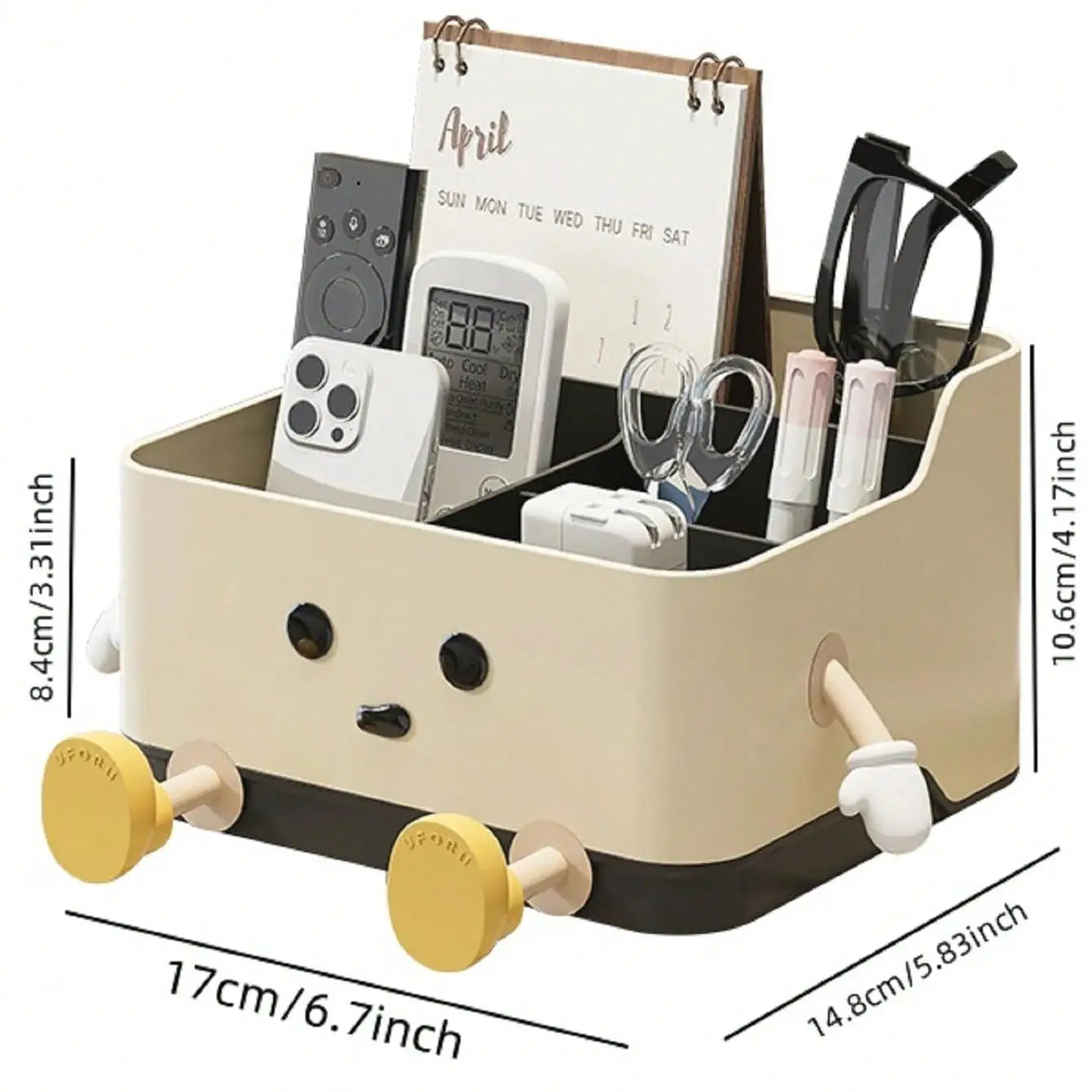 Schattige Bureau-Organizer met Vakken - Staande & Zittende Stijl