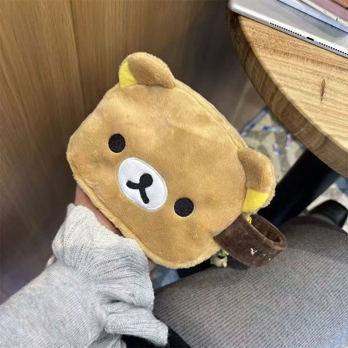 Kawaii Rilakkuma Make-up Tas - Pluche Reisetui & Cosmetica Organizer