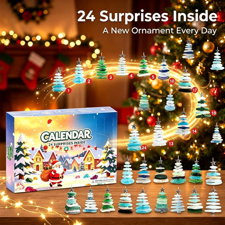 Zeeglas Kerstboom Adventskalender