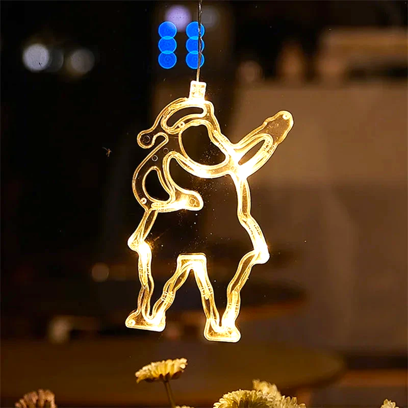 LED Kerst Raamhangers met Verlichting