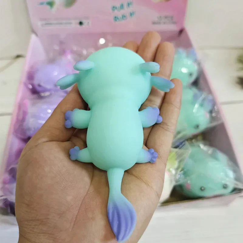 Kawaii Axolotl PU Slow Rebound Squishy - Anti-Stress Speelgoed