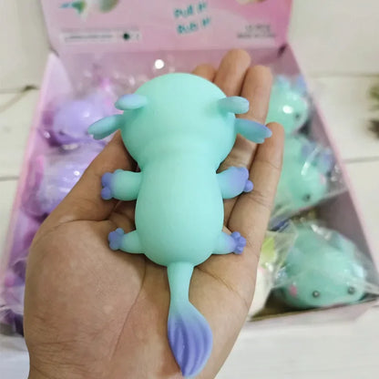 Kawaii Axolotl PU Slow Rebound Squishy - Anti-Stress Speelgoed