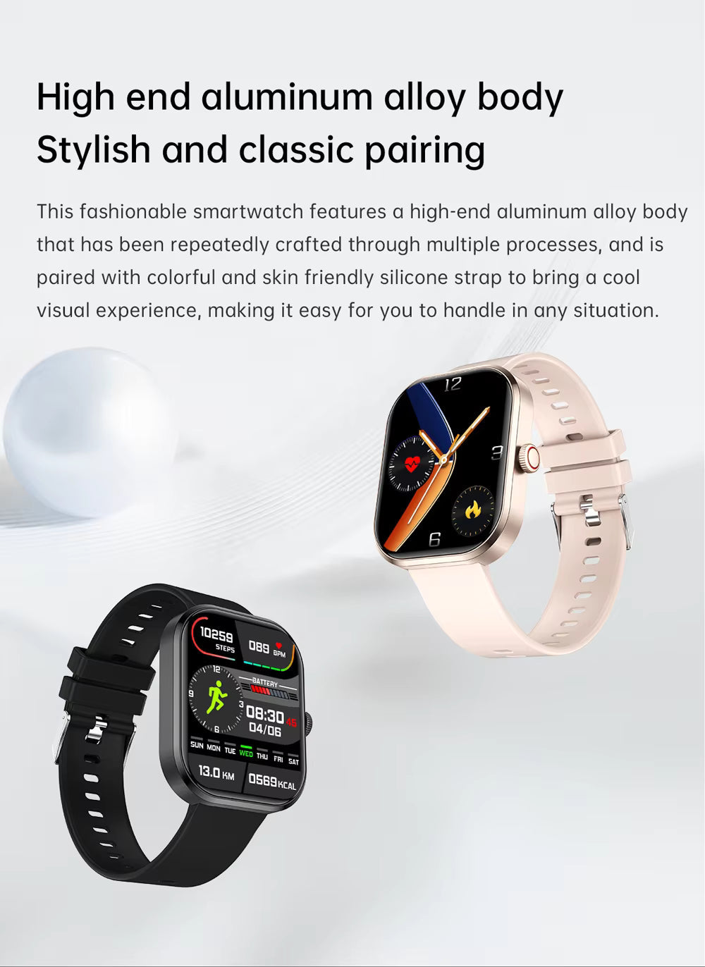 2025 Gezondheids Smartwatch BP+ECG+HRV+BG Monitor met SpO2, Hartslag, Slaap & Fitness Tracking