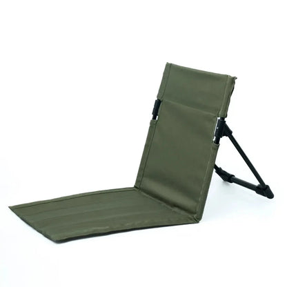 Inklapbare Grondstoel voor Strand & Camping - Met Rugsteun