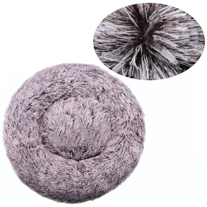 Kalmerende Pluche Hondenmand - Ronde Donut Dierenmand