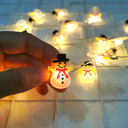 LED Kerstman & Sneeuwpop Kerstverlichting