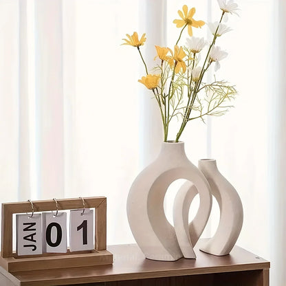 VaseCharm – Moderne Keramische Vaas Set met Elegante Boho Stijl