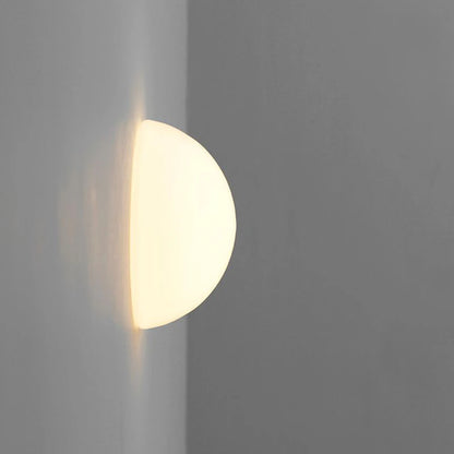 French Bauhaus Glass Wall Sconce - G9 & G4 Milky Glass Globe | Shop