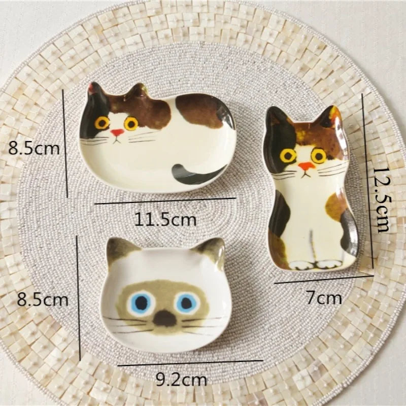 Japanse Kat Keramische Sausschaal - Schattig Dipschaaltje