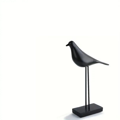 Moderne Hars Vogel Standbeeld - Minimalistische Bureau Decoratie