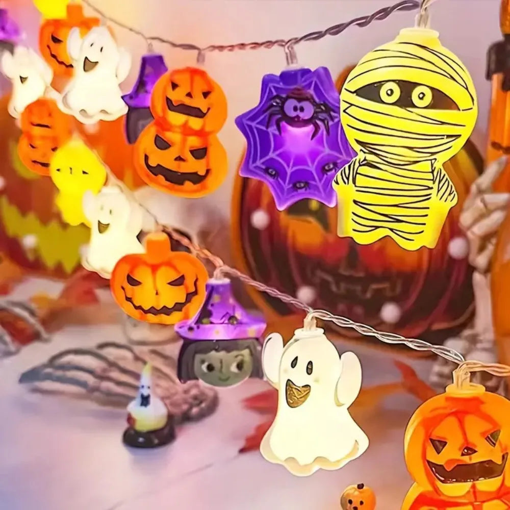 Halloween LED Verlichting Slinger - Batterij Warm Wit Lichtjes snoer