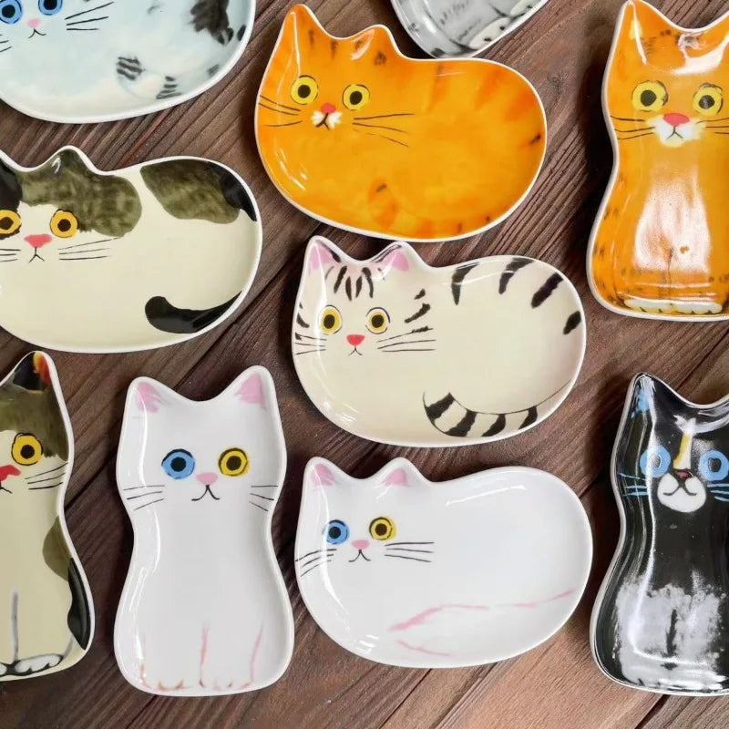Japanse Kat Keramische Sausschaal - Schattig Dipschaaltje