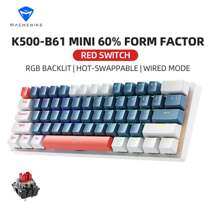 MACHENIKE K500-B61 60% Mechanisch Toetsenbord - Hot-Swappable
