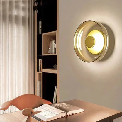 Scandinavische LED Glazen Wandlamp (PL230) – Minimalistische Accentverlichting voor Binnen