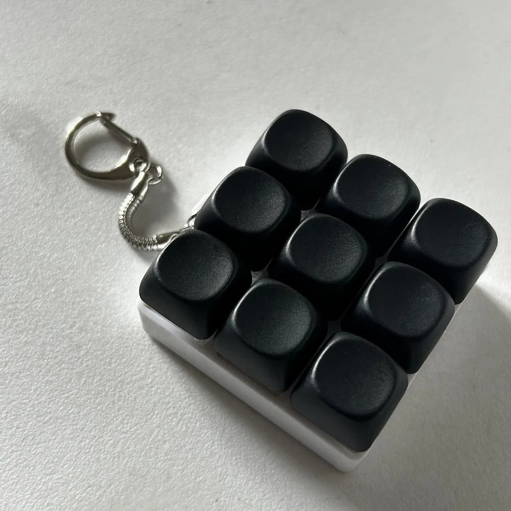 DIY Toetsenbord Fidget Sleutelhanger - Mechanische Klik Anti-Stress Toy