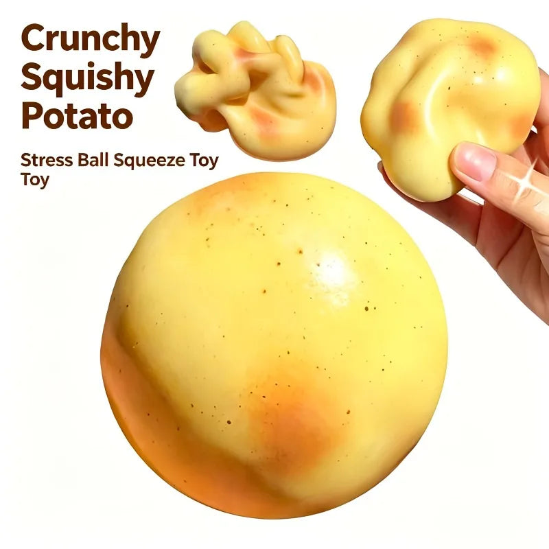 Realistische Aardappel Anti-Stress Bal Squishy - Rekbaar Fidget Speelgoed
