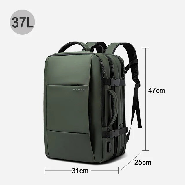 Uitbreidbare Laptoptas - Waterdichte Reistas met USB