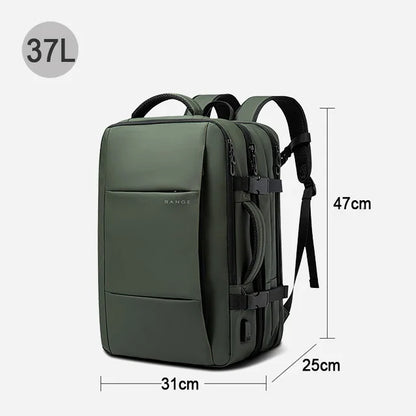 Uitbreidbare Laptoptas - Waterdichte Reistas met USB
