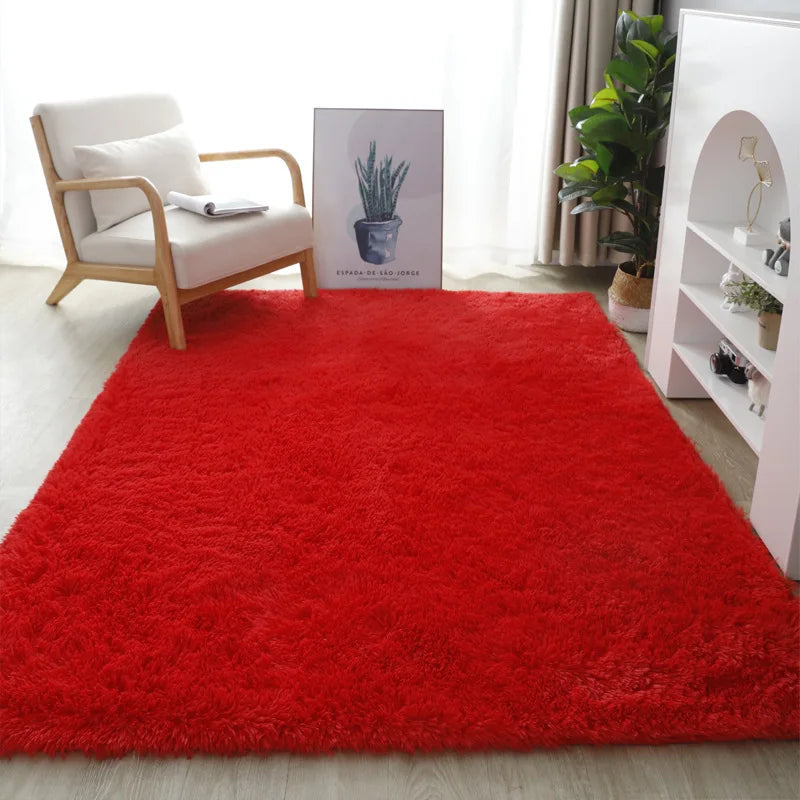 VIKAMA Zacht Zijdewollen Vloerkleed - Scandinavisch Antislip Kleed