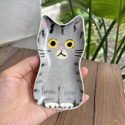 Japanse Kat Keramische Sausschaal - Schattig Dipschaaltje