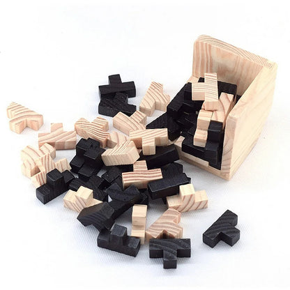 Houten 3D Kubus Puzzel