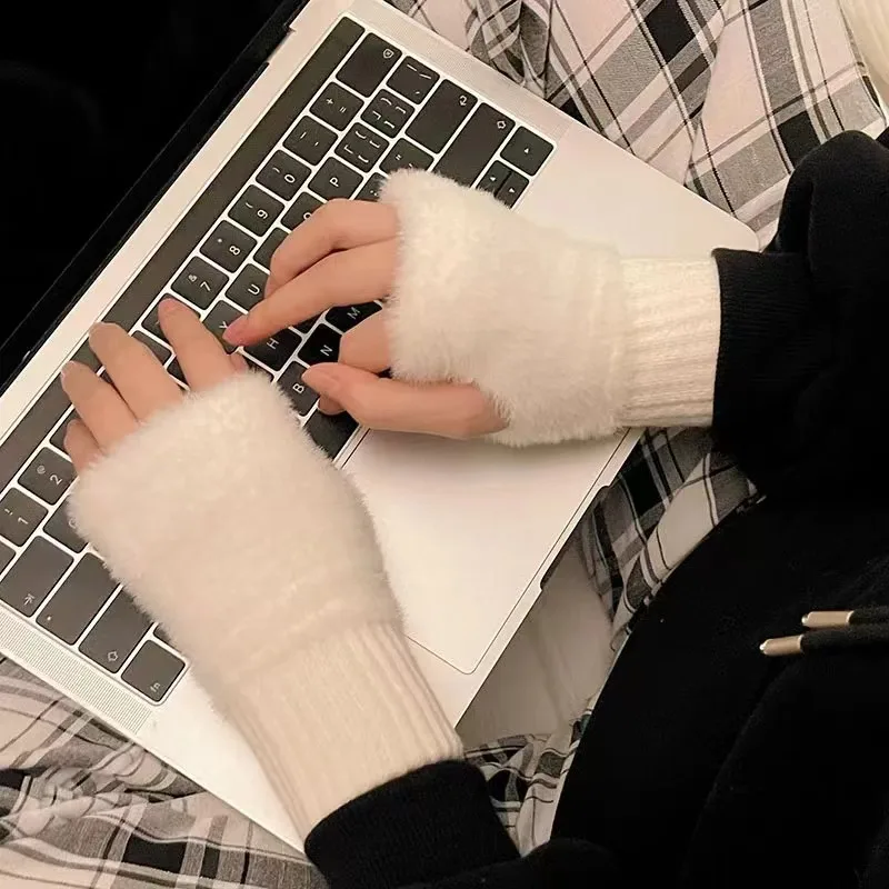 Fleece Halfvinger Handschoenen