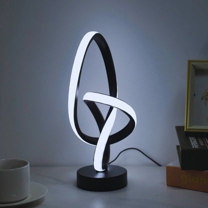Moderne Spiraal Infinity Dubbele Helix LED Bureau