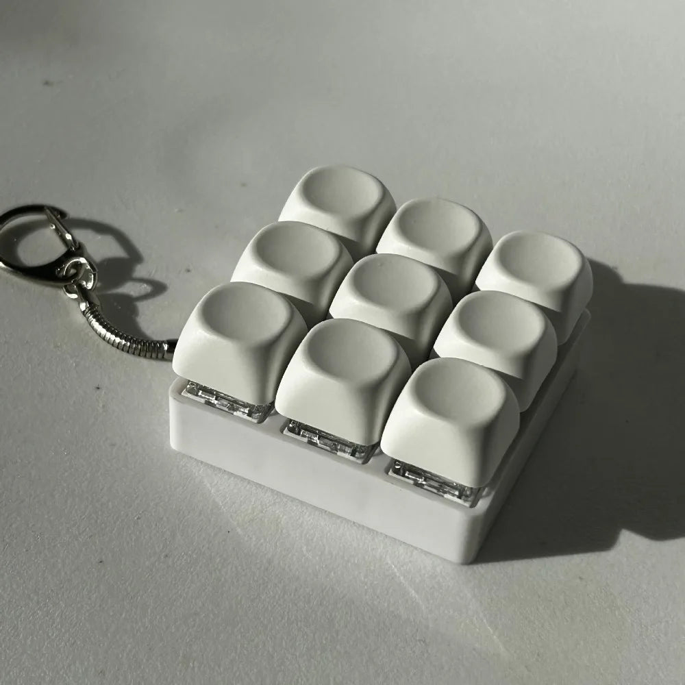 DIY Toetsenbord Fidget Sleutelhanger - Mechanische Klik Anti-Stress Toy
