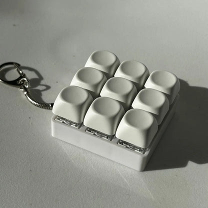 DIY Toetsenbord Fidget Sleutelhanger - Mechanische Klik Anti-Stress Toy