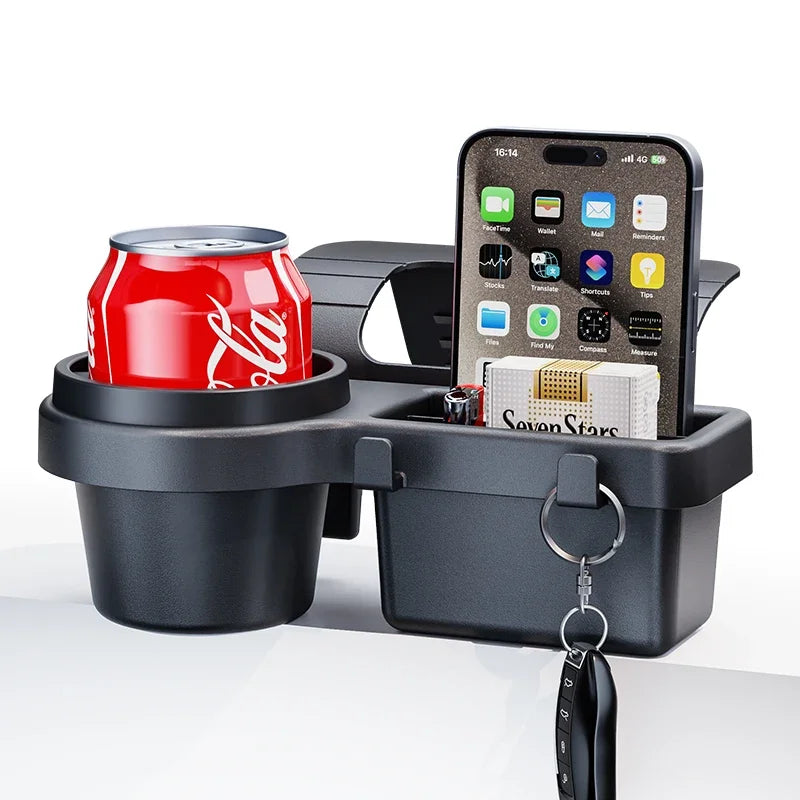 4-in-1 Autodeur Bekerhouder & Telefoonhouder Organizer