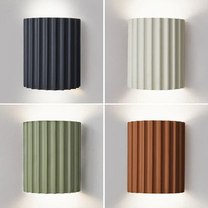 Moderne Geribbelde Hars LED Wandlamp - Scandinavisch Armatuur
