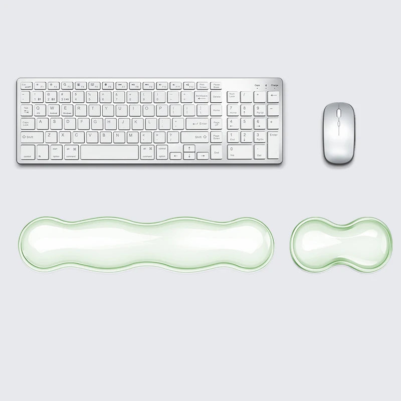 Koelende Gel Toetsenbord en Muis Polssteun Set - Ergonomische Steun