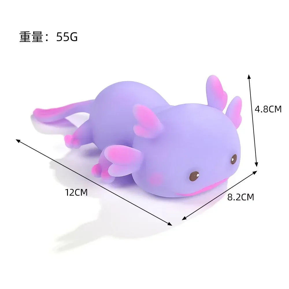 Kawaii Axolotl PU Slow Rebound Squishy - Anti-Stress Speelgoed