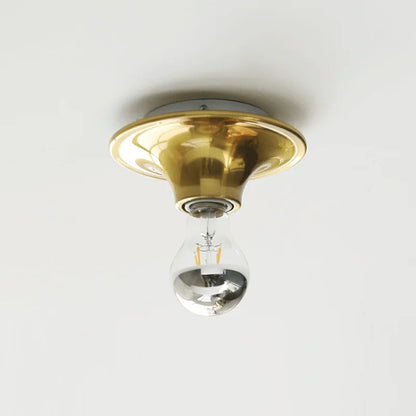 Retro Keramische Wandlamp - Gele Porseleinen E27 Lampvoet