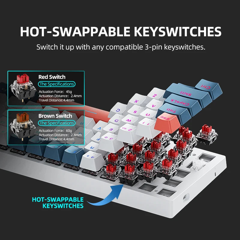 MACHENIKE K500-B61 60% Mechanisch Toetsenbord - Hot-Swappable