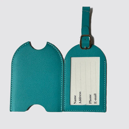 Personaliseer initialen bagagelabel op maat LOGO letter mannen vrouwen koffer naam bagagelabel PU vliegtuig labels reisaccessoires