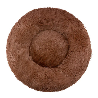 Kalmerende Pluche Hondenmand - Ronde Donut Dierenmand