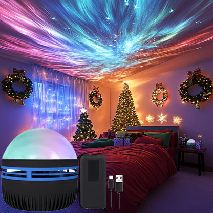 RGB LED Galaxy Projectielamp | 2-in-1 USB Sterrenprojector