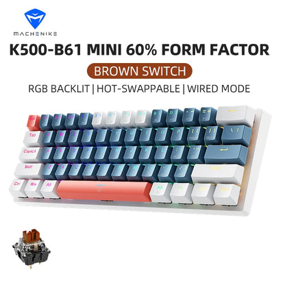 MACHENIKE K500-B61 60% Mechanisch Toetsenbord - Hot-Swappable